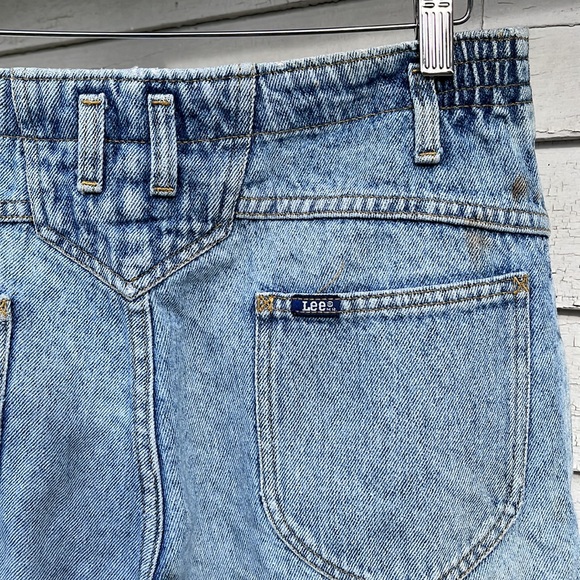 Vintage Lee pleated acid wash high rise - Picture 4 of 7